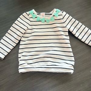 Teal bow detail sweater